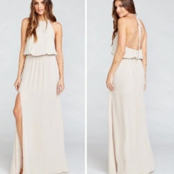 Show Me Your MuMu Dresses & Skirts - NWOT Show Me Your Mumu Heather Halter Dress Meduim
